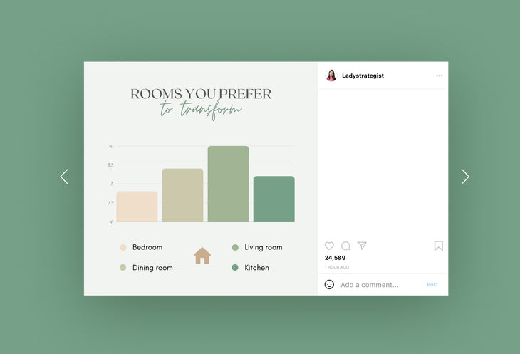 20 Interior Design Infographics Instagram Engagement Posts Fully Editable Canva Templates