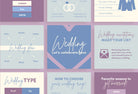 20 Wedding Infographics Instagram Posts Fully Editable Canva Templates