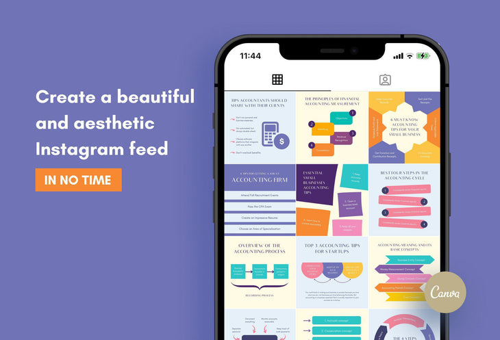 Accounting Social Media Infographics Canva Templates