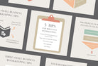 Bookkeeping Social Media Infographics Canva Templates