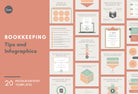 Bookkeeping Social Media Infographics Canva Templates