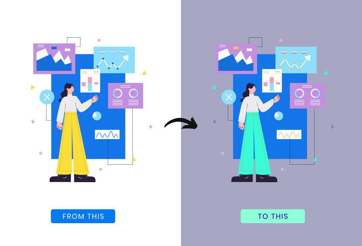 20 Data Analysis Vector Illustrations - SVG, PNG, PPTX