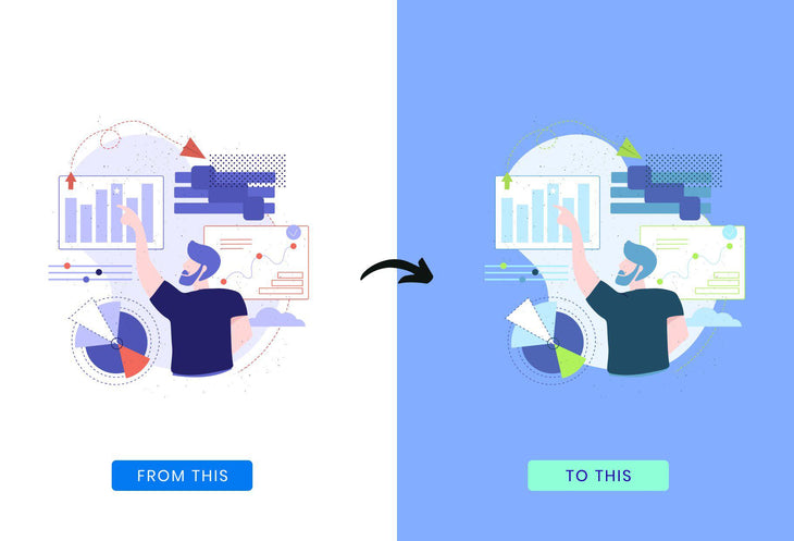 20 Data Analytics Vector Illustrations - SVG, PNG, PPTX