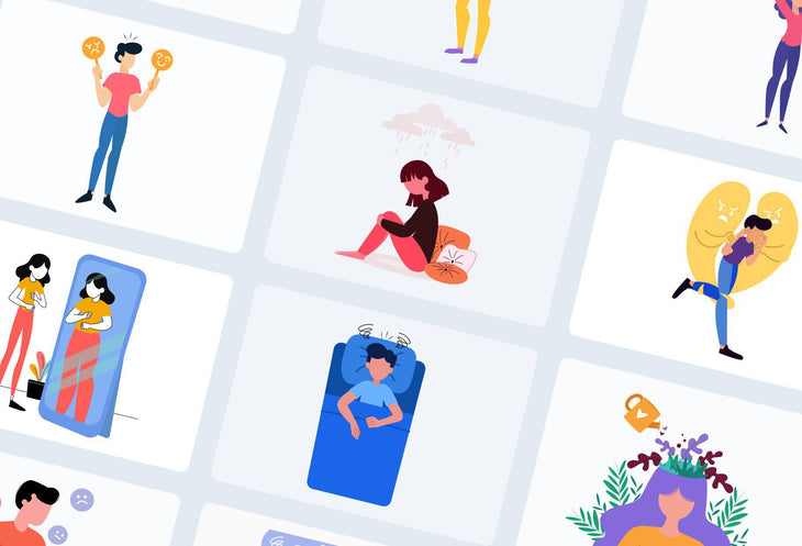 20 Mental Health Vector Illustrations - SVG, PNG, PPTX