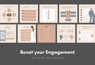 Wedding Social Media Infographics Canva Templates