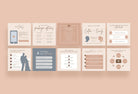 Wedding Social Media Infographics Canva Templates