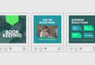 30 Bookkeeping Instagram Post Editable Canva Templates V2