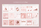 30 Infographics Rose Gold Instagram Engagement Booster Post Canva Templates