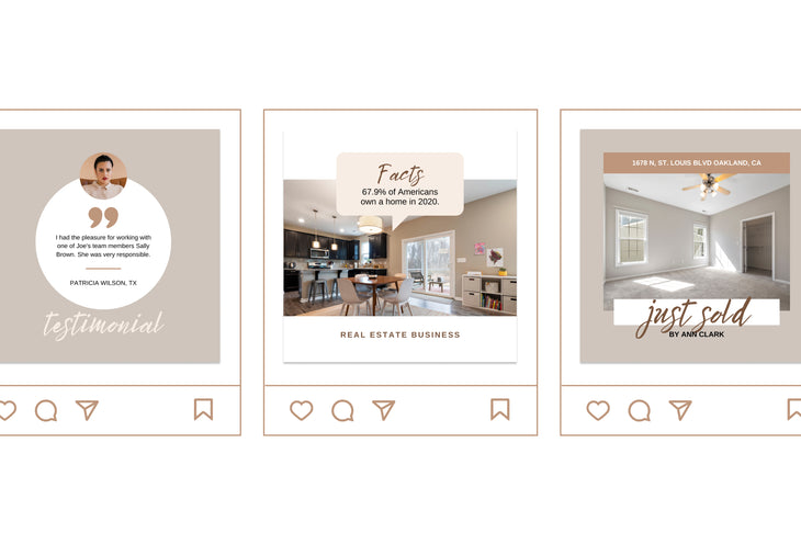 30 Real Estate Infographics Instagram Post Canva Templates V2