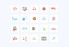 Coronavirus Flat Icons Pack 3