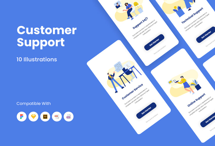 Customer Support Illustrations