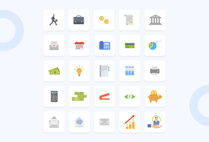 Bilbao Business Flat Icons