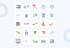 Bilbao Business Flat Icons