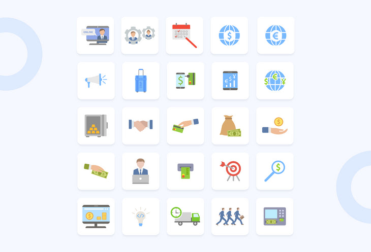 Bilbao Business Flat Icons