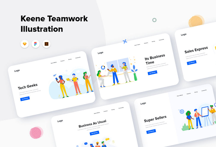 Keene Teamwork Illustrations