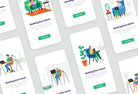 Aurora Working from Home Illustrations