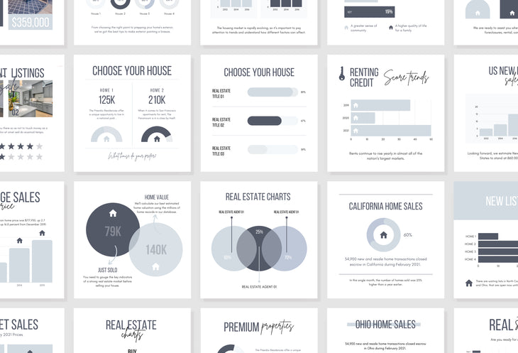 30 Real Estate Infographics Instagram Post Canva Templates