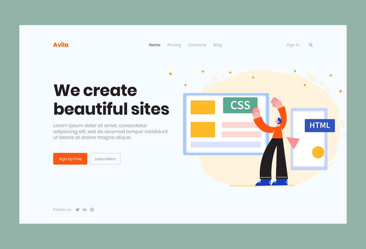 Web Development Illustrations - Avila