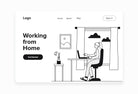 Mini Work from Home Illustrations