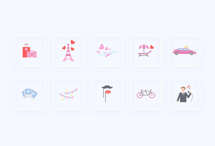 Wedding Icons Pack 02