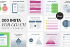 Instacoach - 200 Instagram Social Media Posts and Stories Canva Templates
