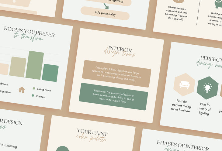20 Interior Design Infographics Instagram Engagement Posts Fully Editable Canva Templates