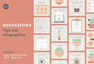 Bookkeping Social Media Infographics Canva Templates
