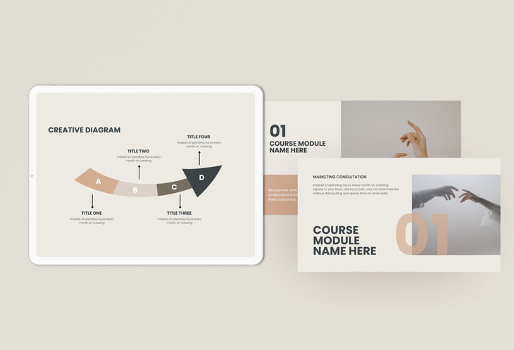 99 Page Coach Course Creator and Webinar Deck Fully Editable Canva Template