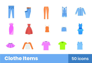 Clothe Items Icons 2