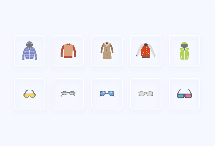Clothe Items Icons