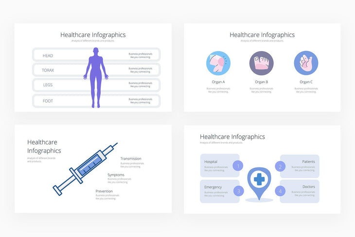 Healthcare Infographics - Canva Template