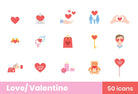 Love Valentine Icons