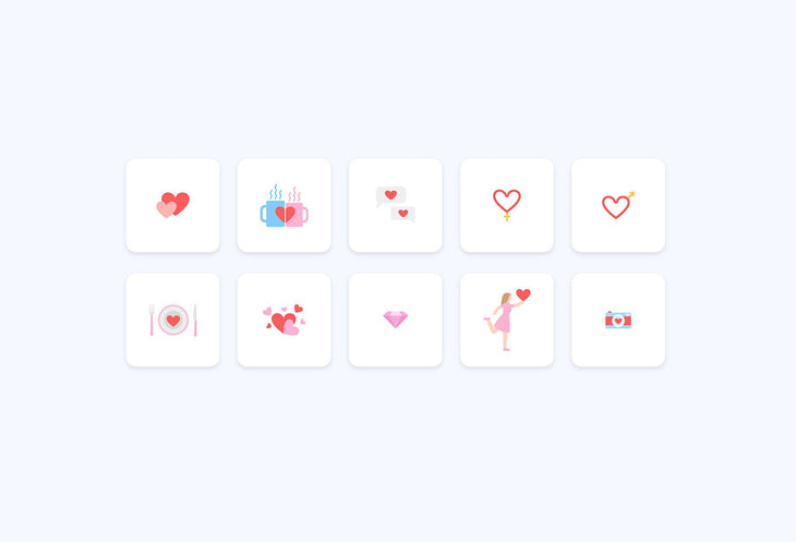 Love Valentine Icons 2