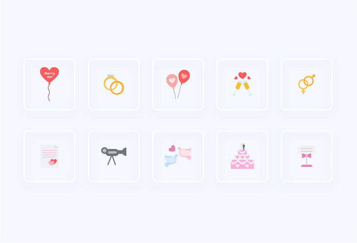 Wedding Icons Pack 02